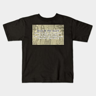 Shanty Man Shirt with Bully in the Alley Lyrics on back Kids T-Shirt